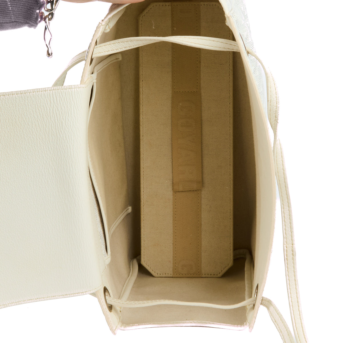 GOYARD - Sac cabas Rouette toile blanche - Handbag