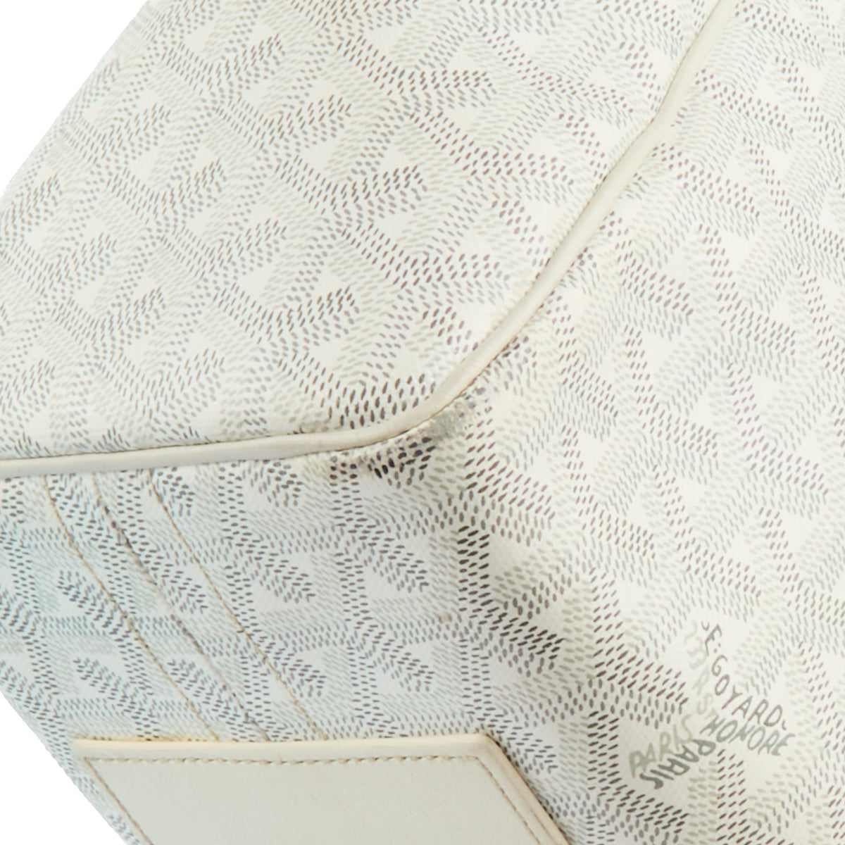 GOYARD - Sac cabas Rouette toile blanche - Handbag