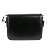 CELINE - Sac bandoulière Teen Triomphe cuir noir - Handbag