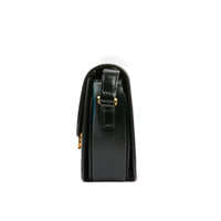 CELINE - Sac bandoulière Teen Triomphe cuir noir - Handbag