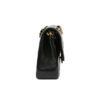 CHANEL - Sac Classique Double Flap Timeless cuir caviar noir - Handbag