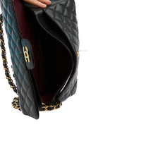 CHANEL - Sac Classique Double Flap Timeless cuir caviar noir - Handbag