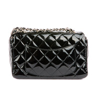 CHANEL - Sac bandoulière Mini Timeless Classique cuir vernis noir - Handbag
