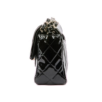 CHANEL - Sac bandoulière Mini Timeless Classique cuir vernis noir - Handbag