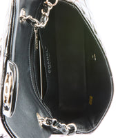 CHANEL - Sac bandoulière Mini Timeless Classique cuir vernis noir - Handbag