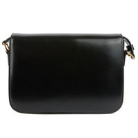 CELINE - Sac bandoulière Triomphe Classique Medium cuir noir - Handbag