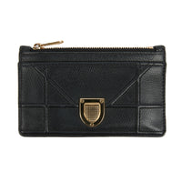 DIOR - Porte cartes Diorama cuir noir - Wallet card holder
