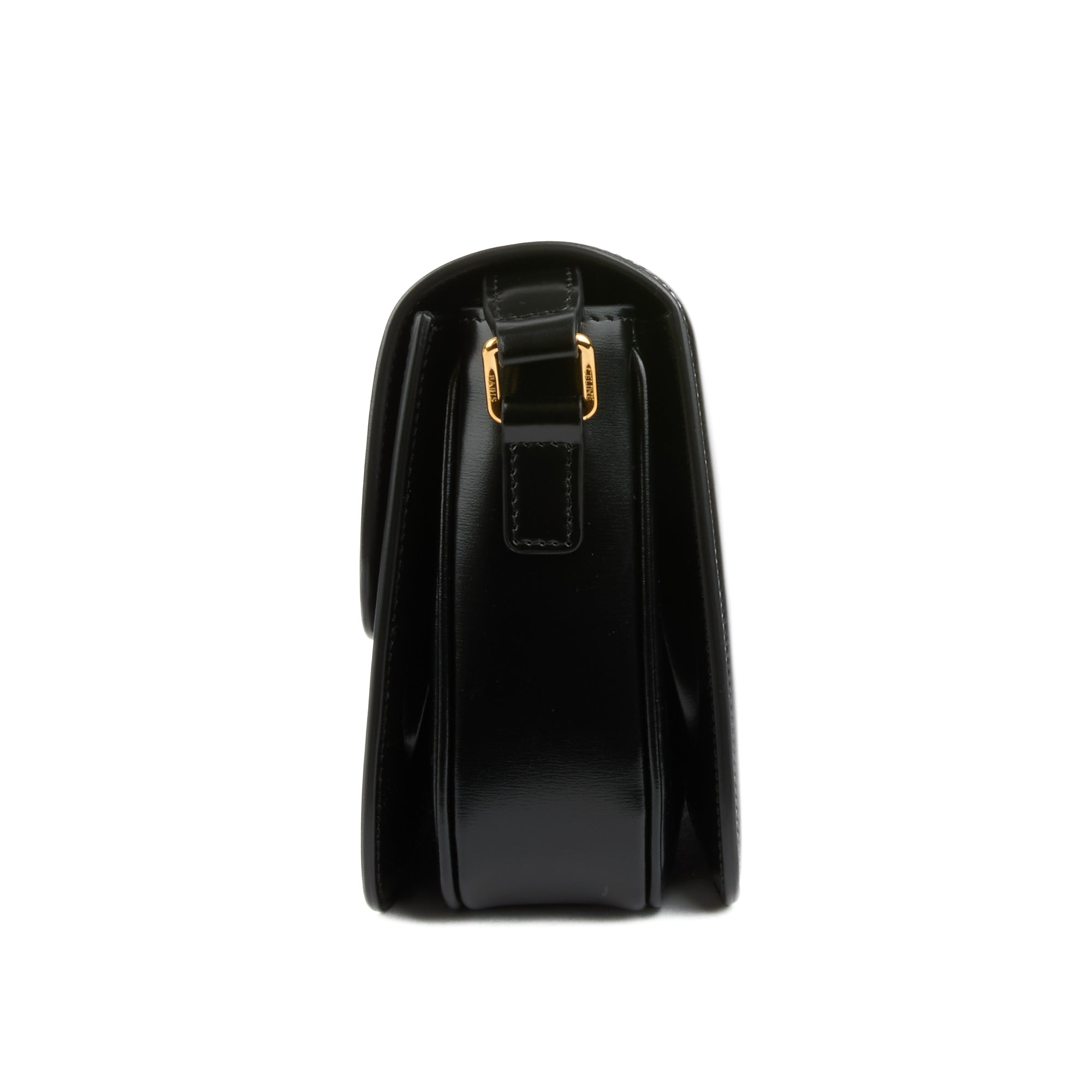 CELINE - Sac bandoulière Triomphe Classique Medium cuir noir - Handbag