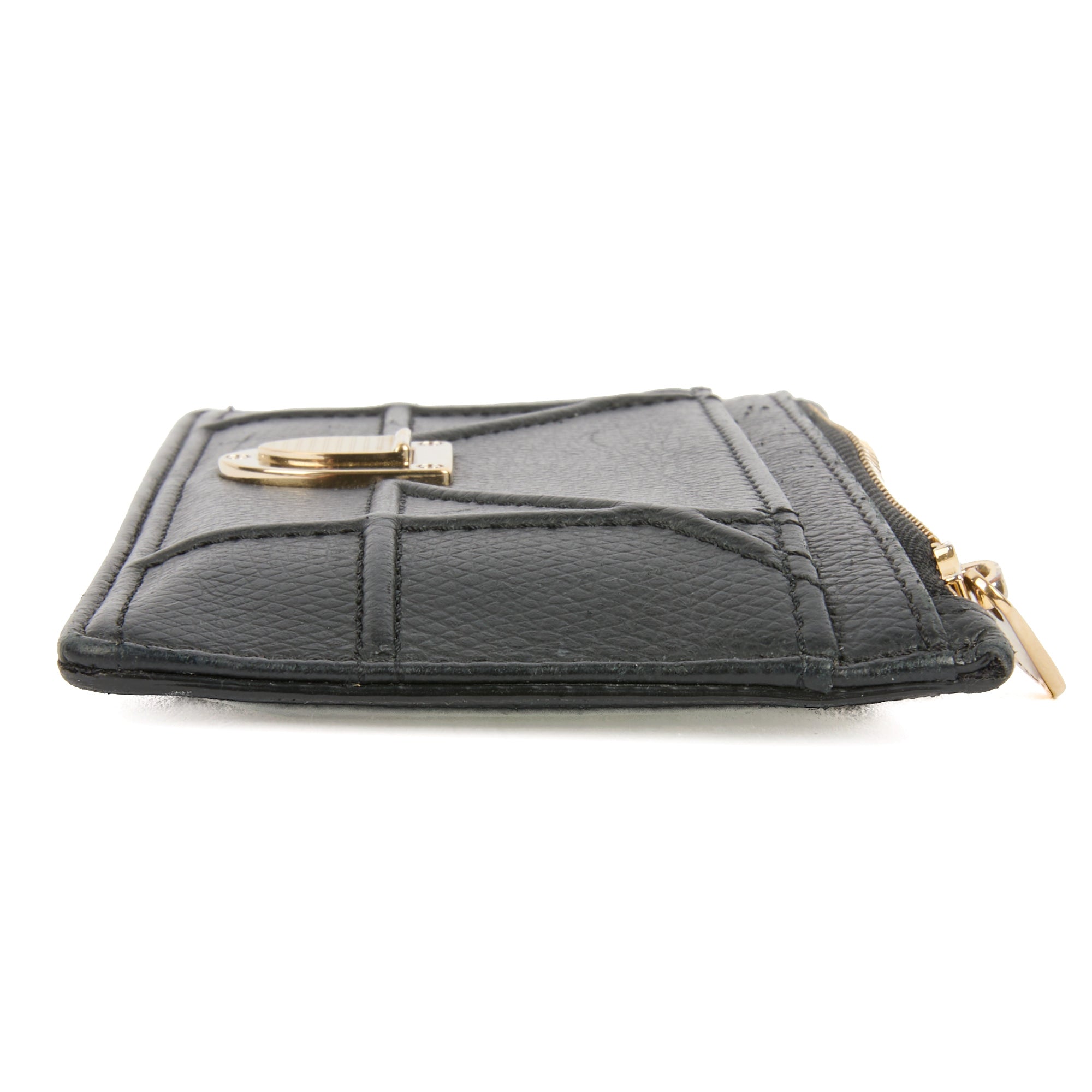 DIOR - Porte cartes Diorama cuir noir - Wallet card holder