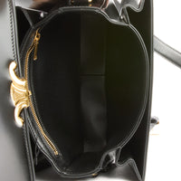 CELINE - Sac bandoulière Triomphe Classique Medium cuir noir - Handbag