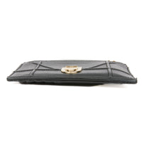 DIOR - Porte cartes Diorama cuir noir - Wallet card holder
