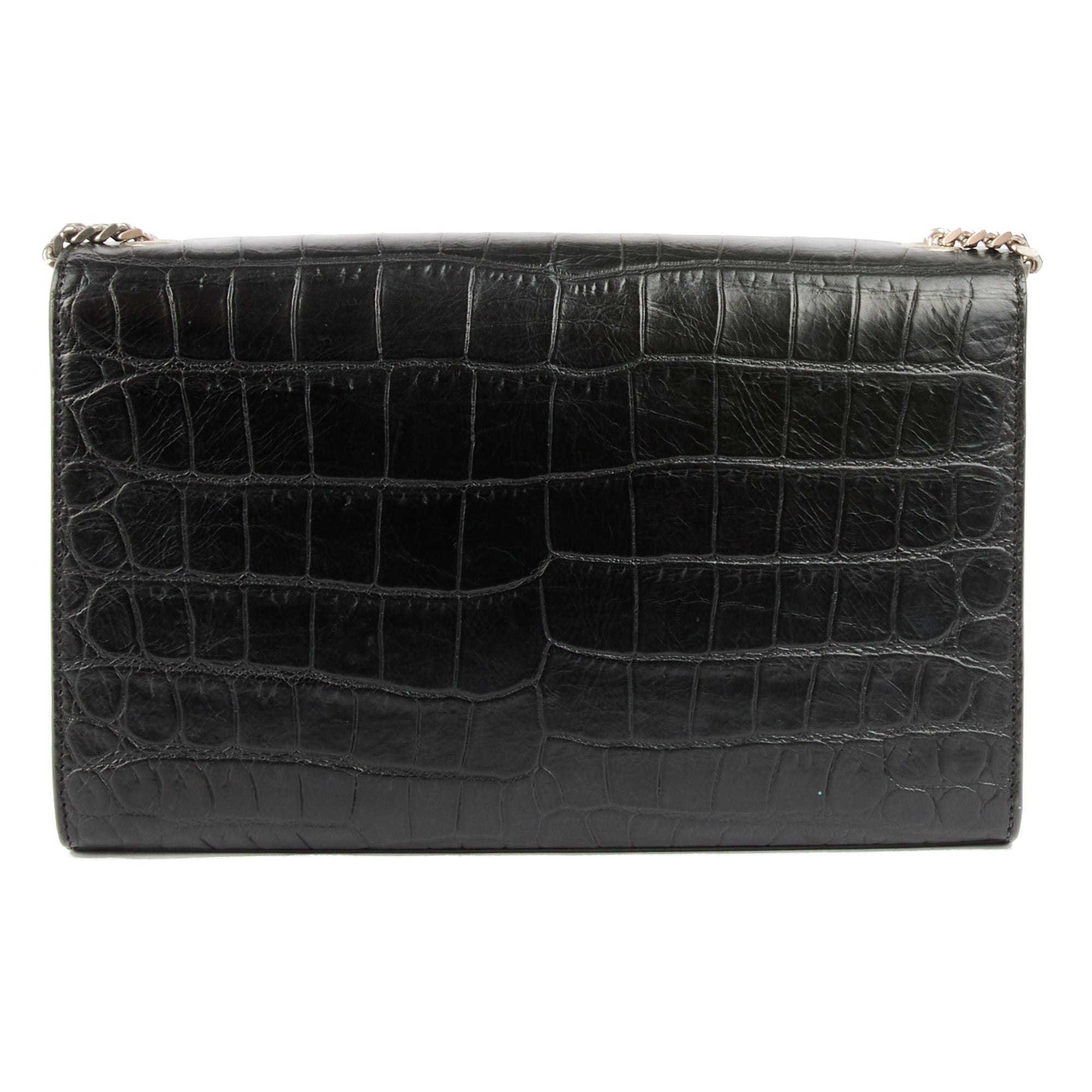 SAINT LAURENT - Sac bandoulière Kate Tassel cuir ambossé noir - Handbag
