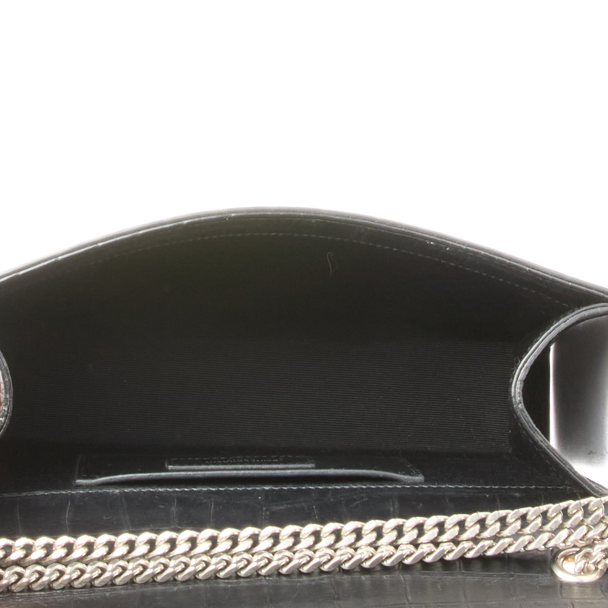 SAINT LAURENT - Sac bandoulière Kate Tassel cuir ambossé noir - Handbag