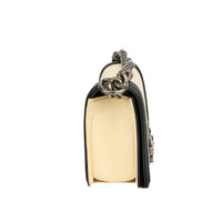 CHANEL - Sac bandoulière Mini Boy cuir blanc noir - Handbag