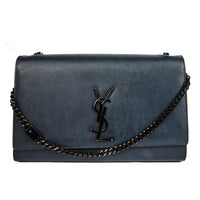 SAINT LAURENT - Kate Medium So Black Shoulder Bag black leather - Handbag