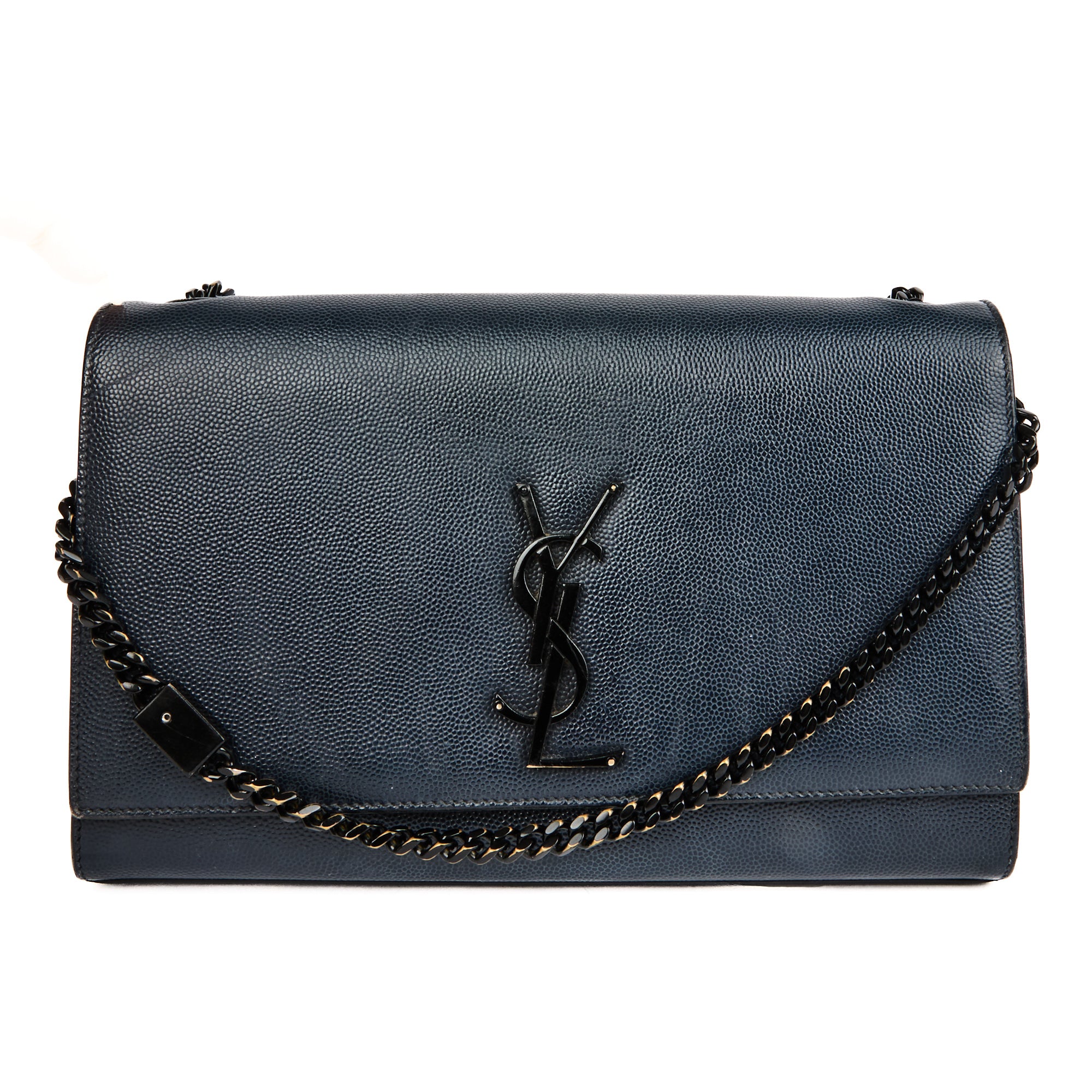 SAINT LAURENT - Kate Medium So Black Shoulder Bag black leather - Handbag