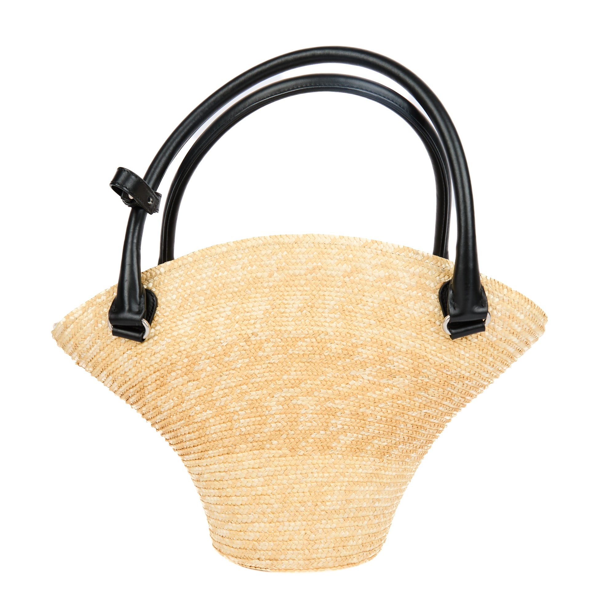 BALENCIAGA - Sac bandoulière Cabas Beach Tote raphia - Handbag