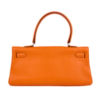 HERMES - Sac à main Kelly Shoulder 42 cuir Taurillon Clémence orange - Handbag