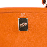 HERMES - Sac à main Kelly Shoulder 42 cuir Taurillon Clémence orange - Handbag