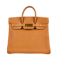 HERMES - Sac à main HAC Haut à Courroies 32 cuir Gold - Handbag