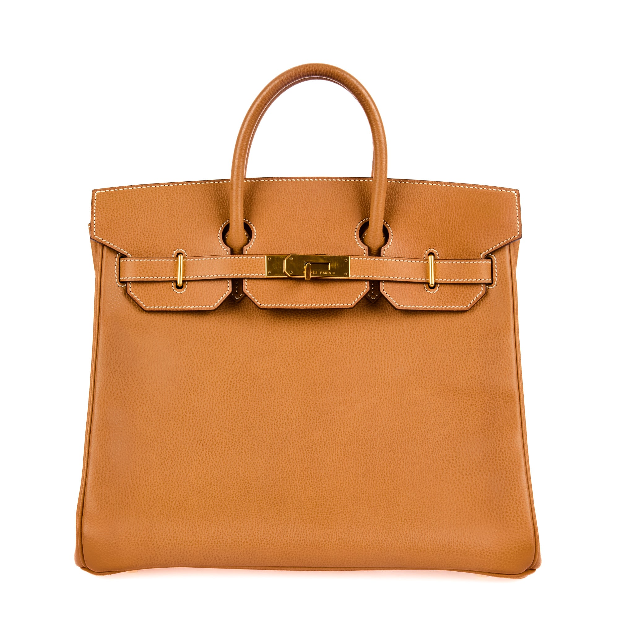 HERMES - Sac à main HAC Haut à Courroies 32 cuir Gold - Handbag