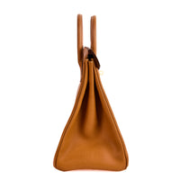 HERMES - Sac à main HAC Haut à Courroies 32 cuir Gold - Handbag