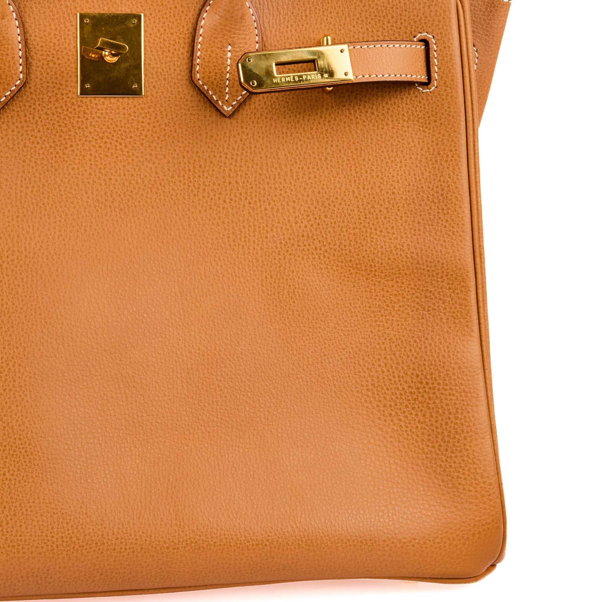 HERMES - Sac à main HAC Haut à Courroies 32 cuir Gold - Handbag