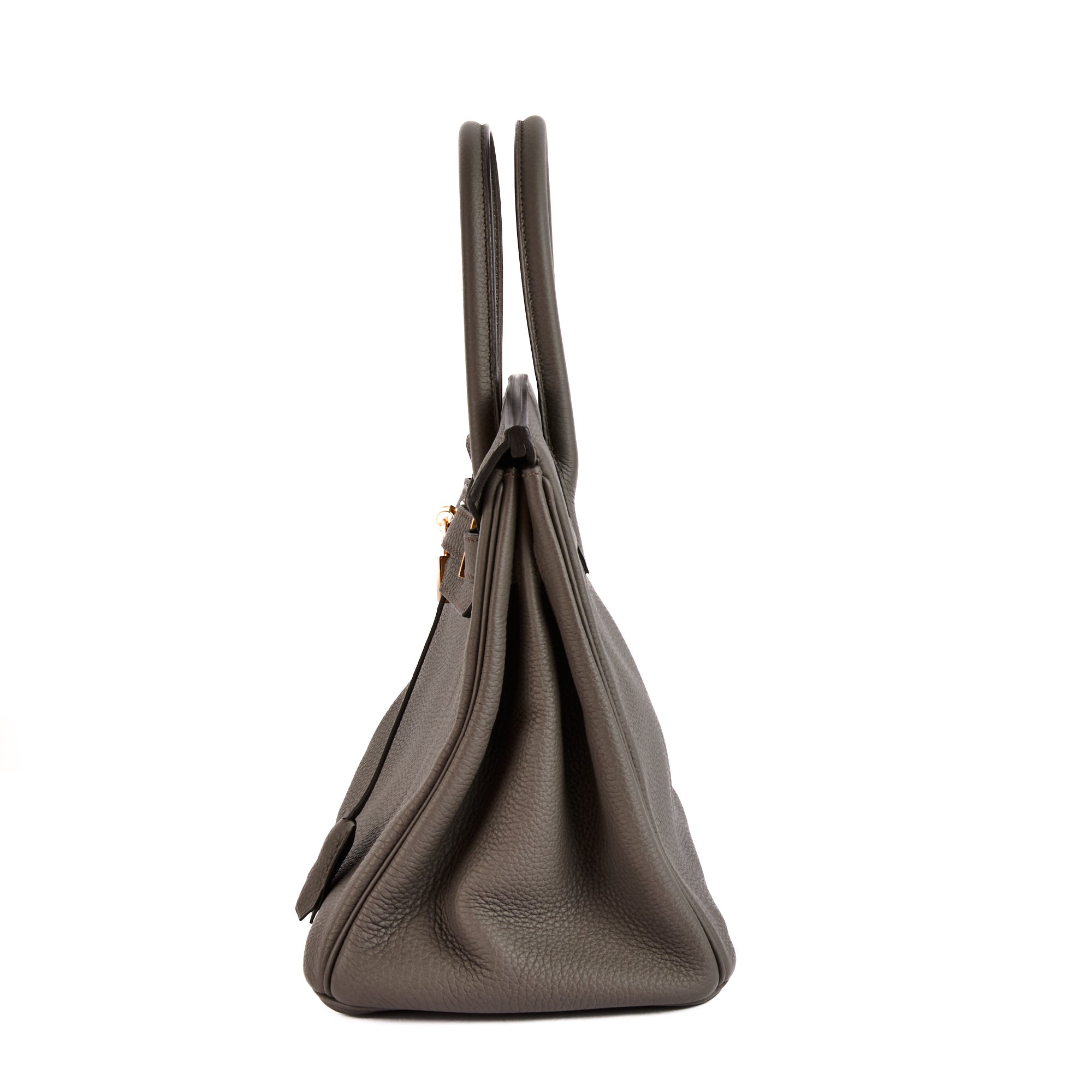 HERMES - Sac à main Birkin 30 cuir Togo Etain - Handbag