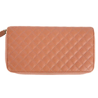 CHANEL - Portefeuille Zip logo CC cuir rose - Handbag