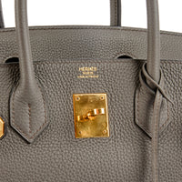 HERMES - Sac à main Birkin 30 cuir Togo Etain - Handbag