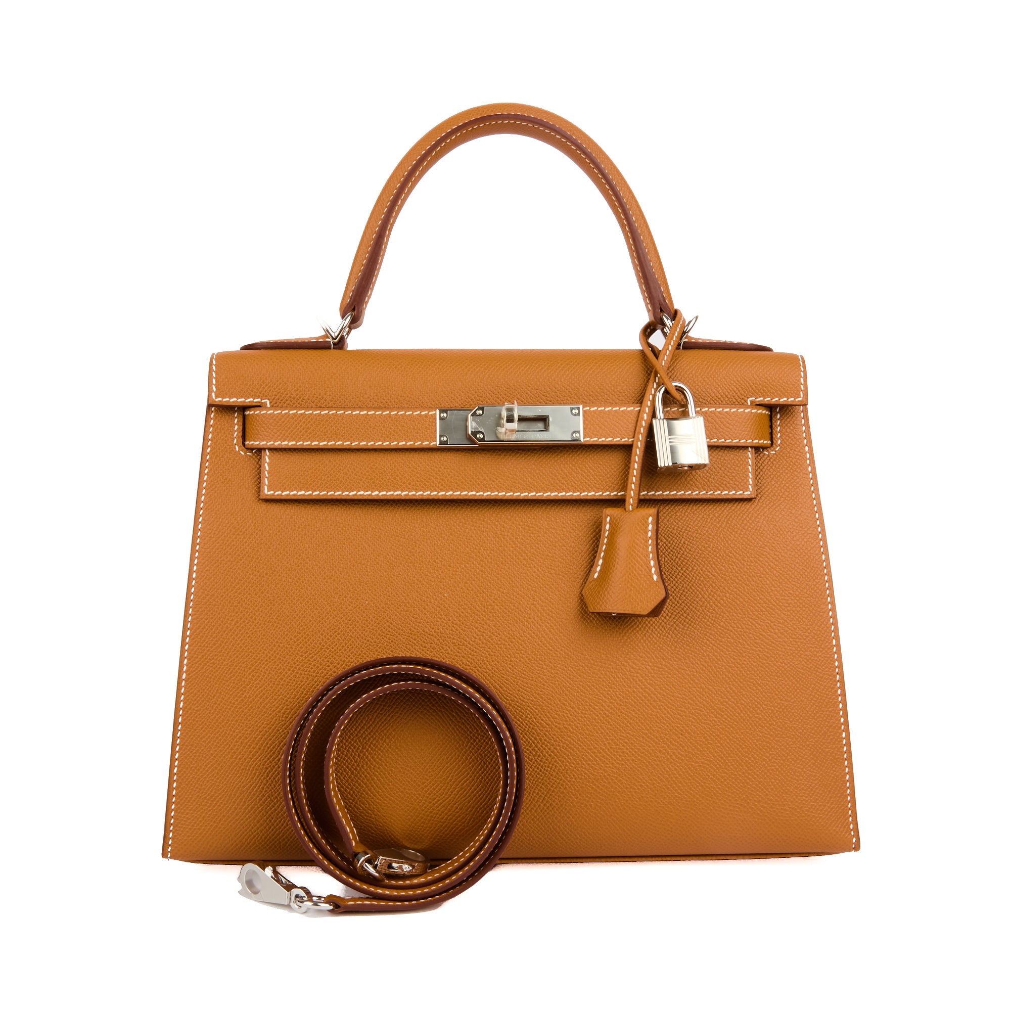 HERMES - Sac à main Kelly 28 cuir Epsom Gold - Handbag