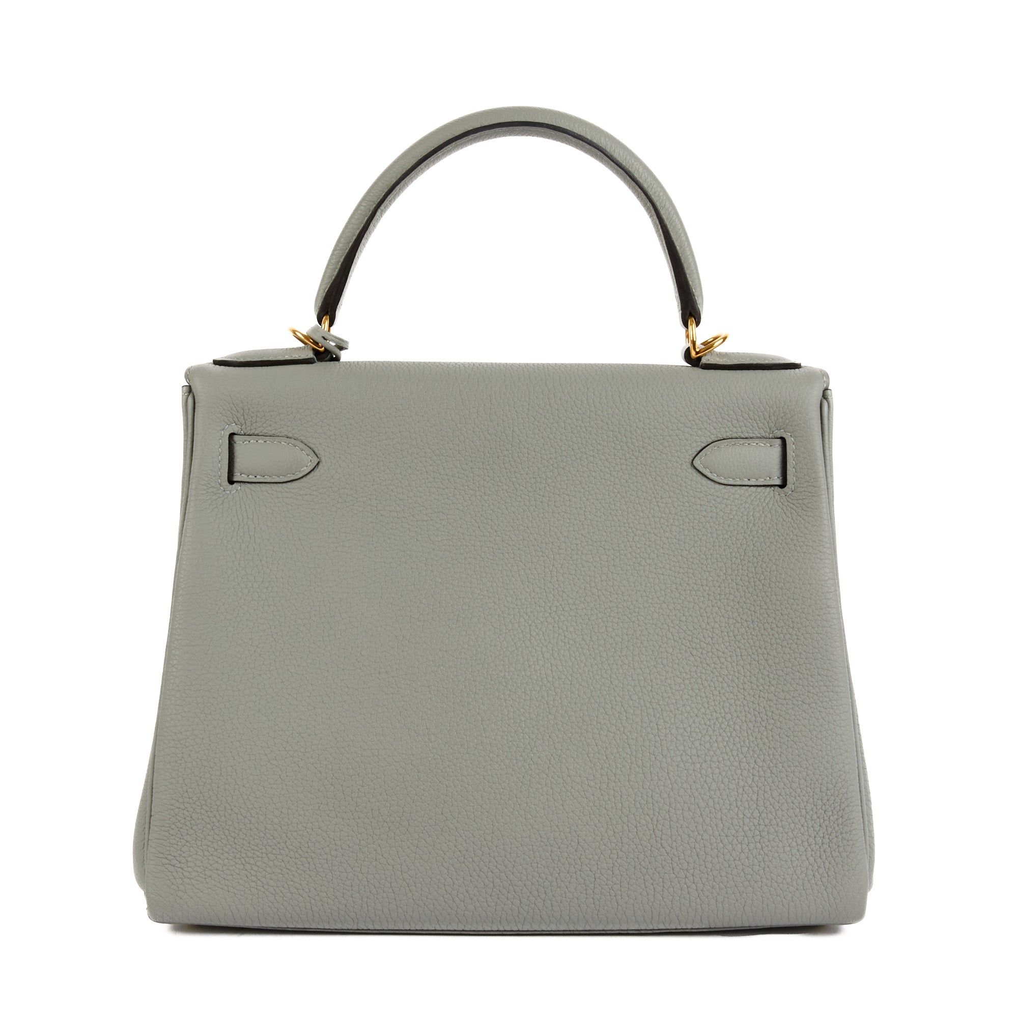 HERMES - Sac à main Kelly II 28 cuir veau Evercolor Gris Mouette - Handbag