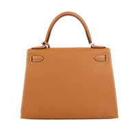 HERMES - Sac à main Kelly 28 cuir Epsom Gold - Handbag