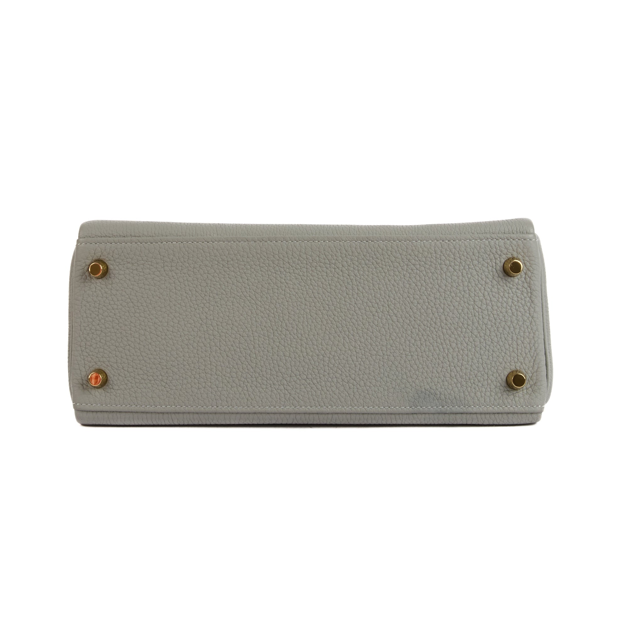 HERMES - Sac à main Kelly II 28 cuir veau Evercolor Gris Mouette - Handbag