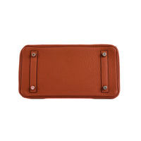 HERMES - Sac à main Birkin 25 cuir Togo Brique - Handbag