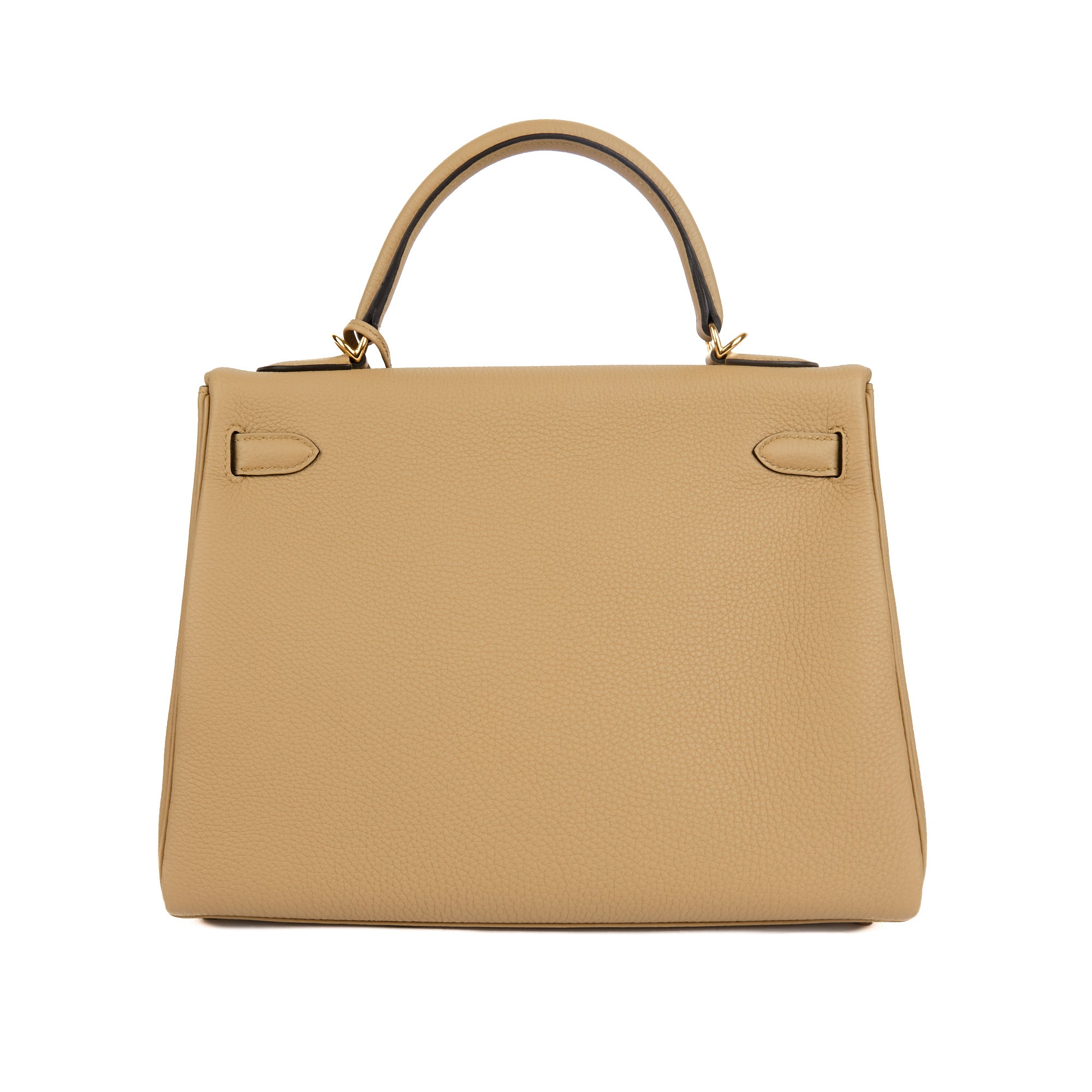 HERMES - Kelly 32 Togo Leather Handbag Poussière - Handbag