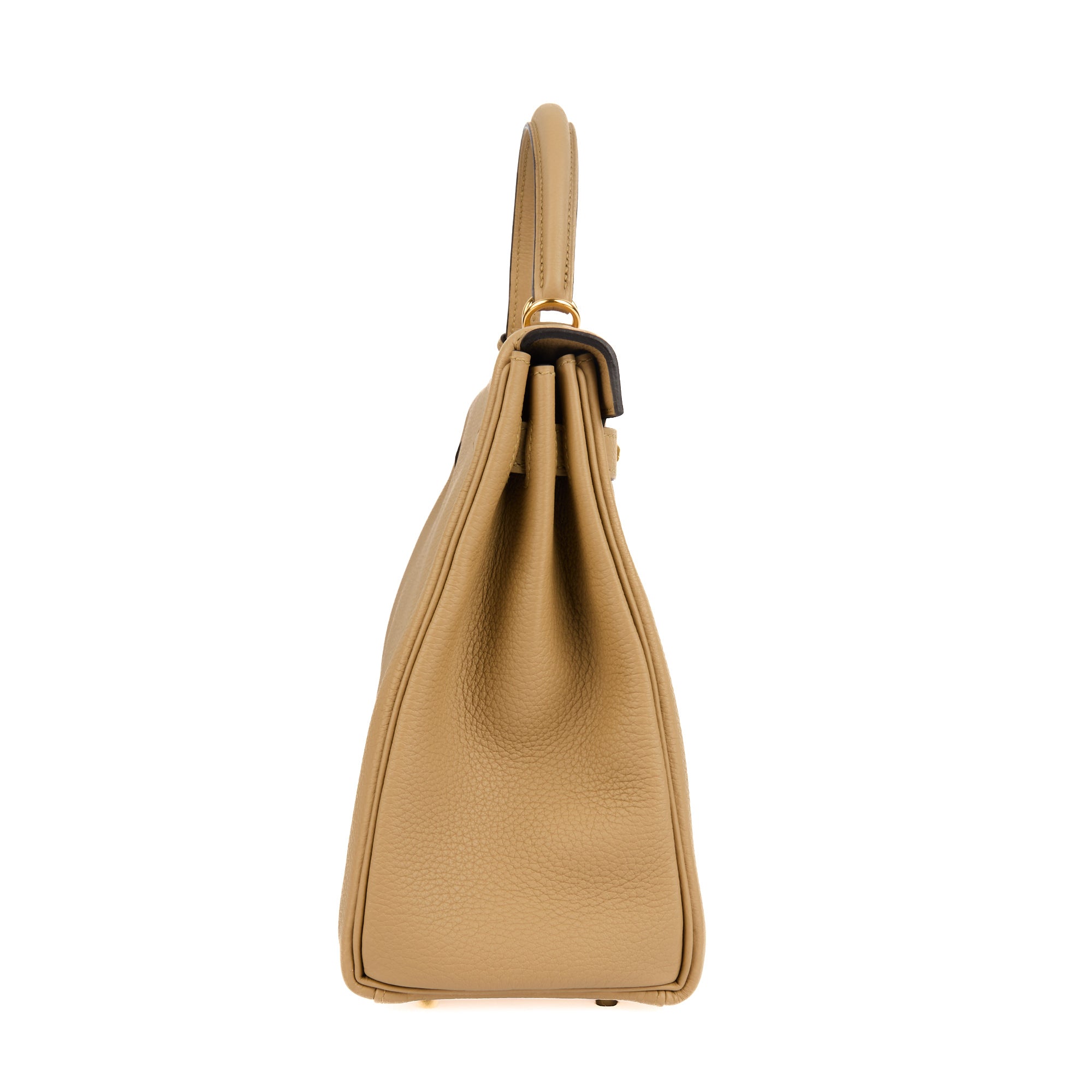 HERMES - Kelly 32 Togo Leather Handbag Poussière - Handbag