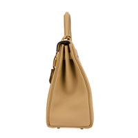 HERMES - Kelly 32 Togo Leather Handbag Poussière - Handbag