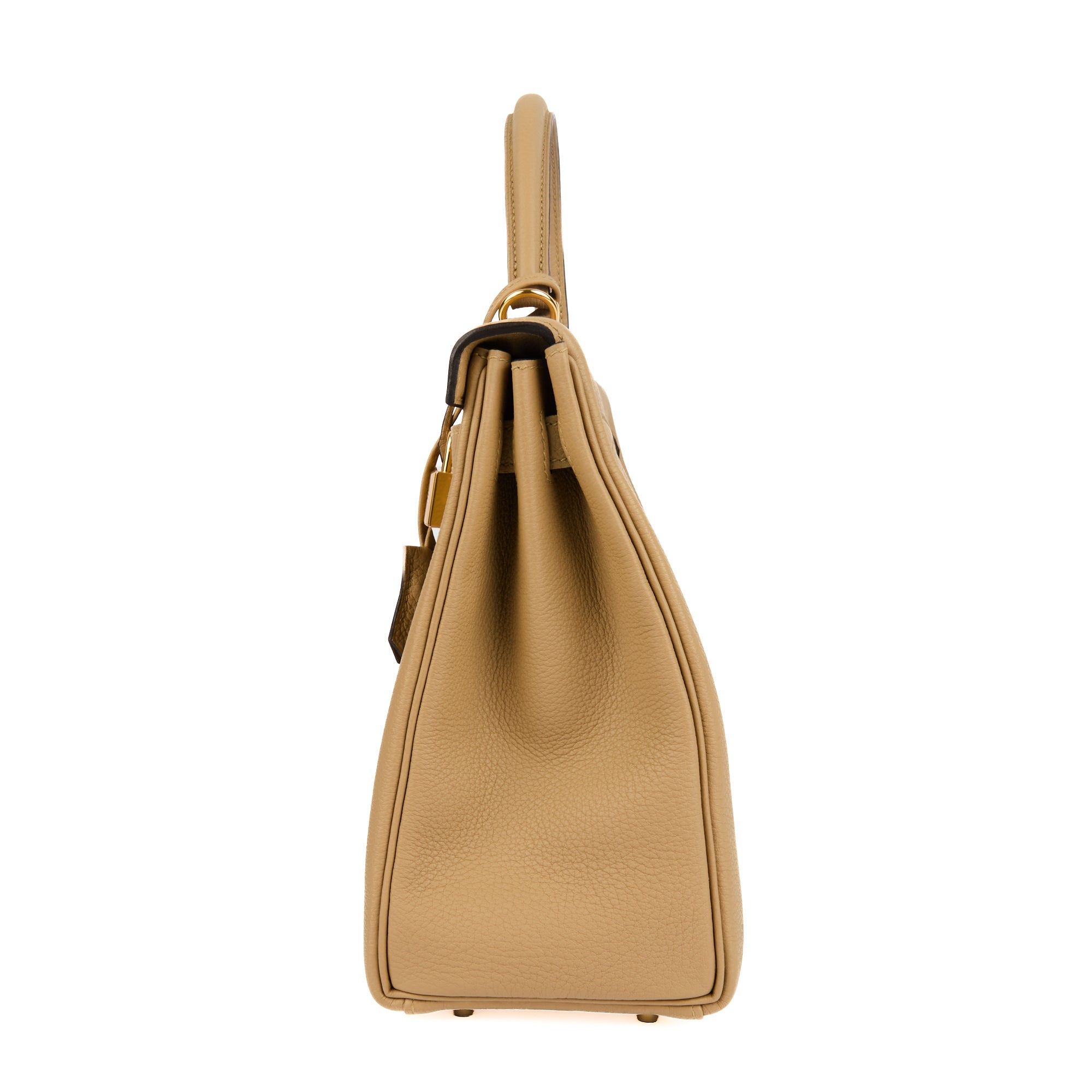 HERMES - Kelly 32 Togo Leather Handbag Poussière - Handbag