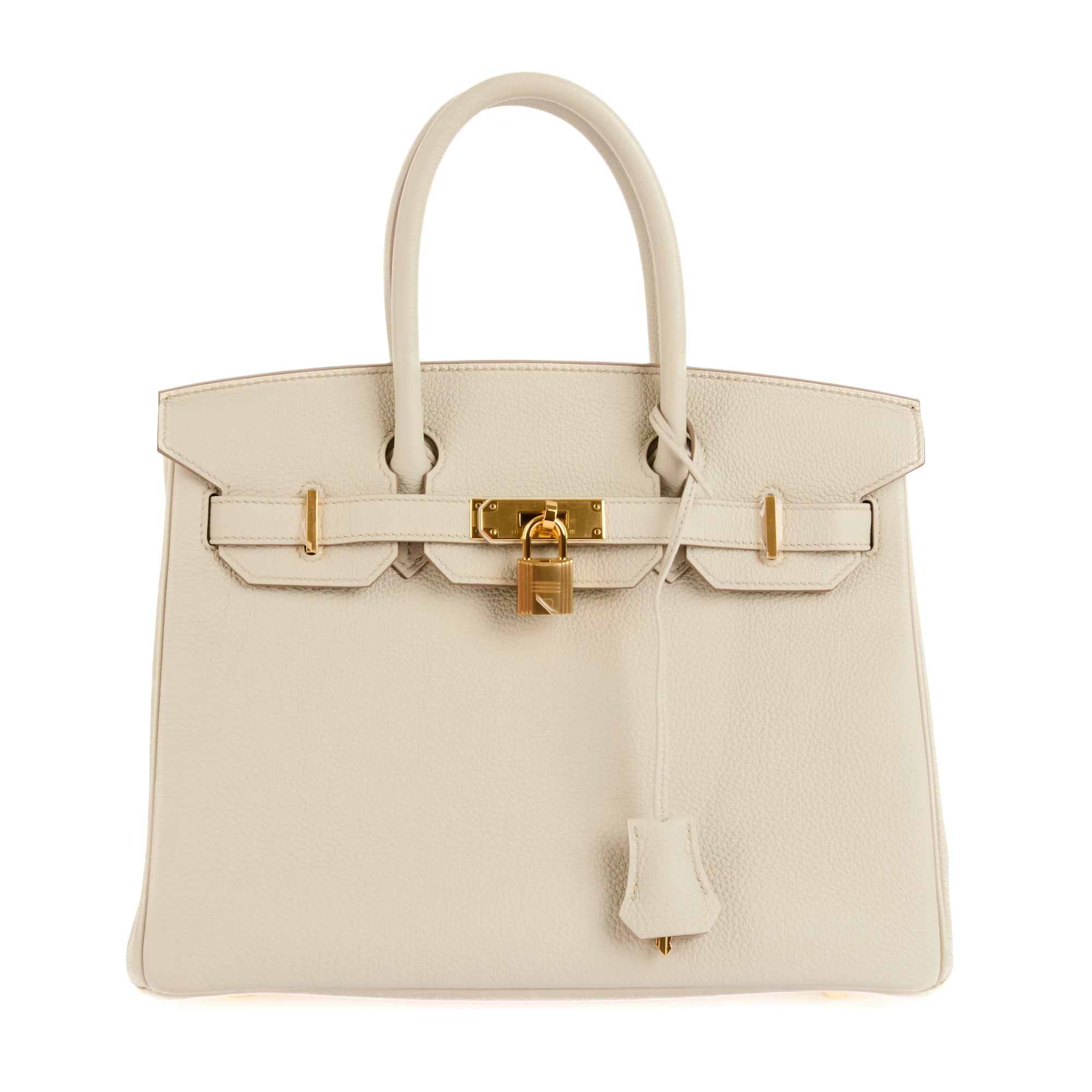 HERMES - Birkin 30 handbag in Beton Togo leather - Handbag