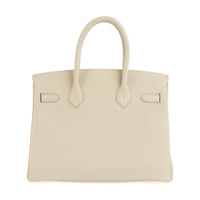 HERMES - Birkin 30 handbag in Beton Togo leather - Handbag