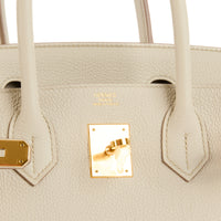 HERMES - Birkin 30 handbag in Beton Togo leather - Handbag