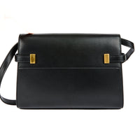 SAINT LAURENT - Sac bandoulière Manhattan Small cuir noir - Handbag