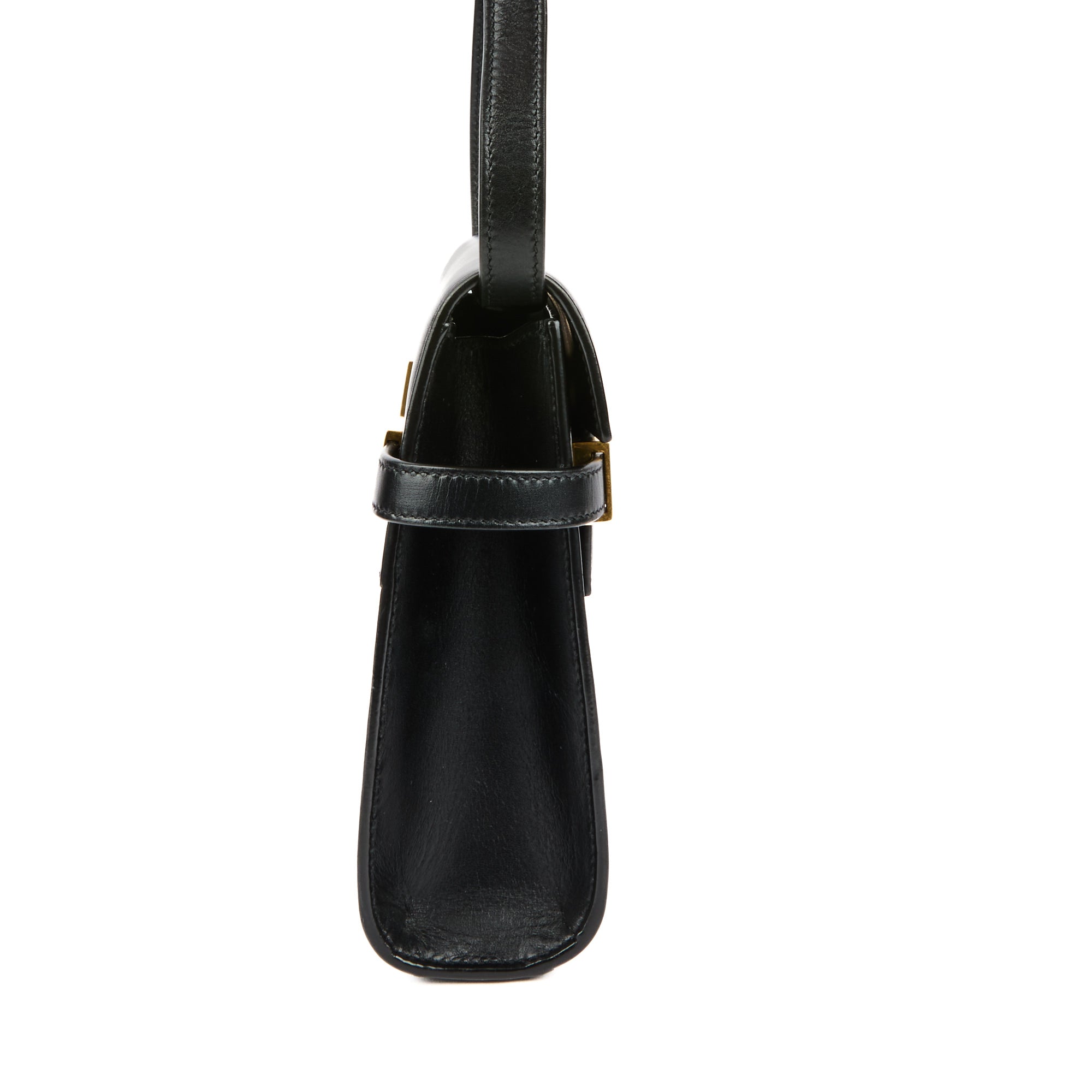 SAINT LAURENT - Sac bandoulière Manhattan Small cuir noir - Handbag