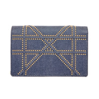 DIOR - Sac bandoulière Wallet on chain Diorama Denim Studded - Hand Bag