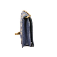 DIOR - Sac bandoulière Wallet on chain Diorama Denim Studded - Hand Bag