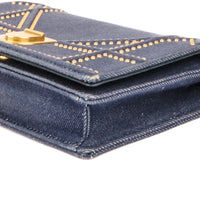 DIOR - Sac bandoulière Wallet on chain Diorama Denim Studded - Hand Bag