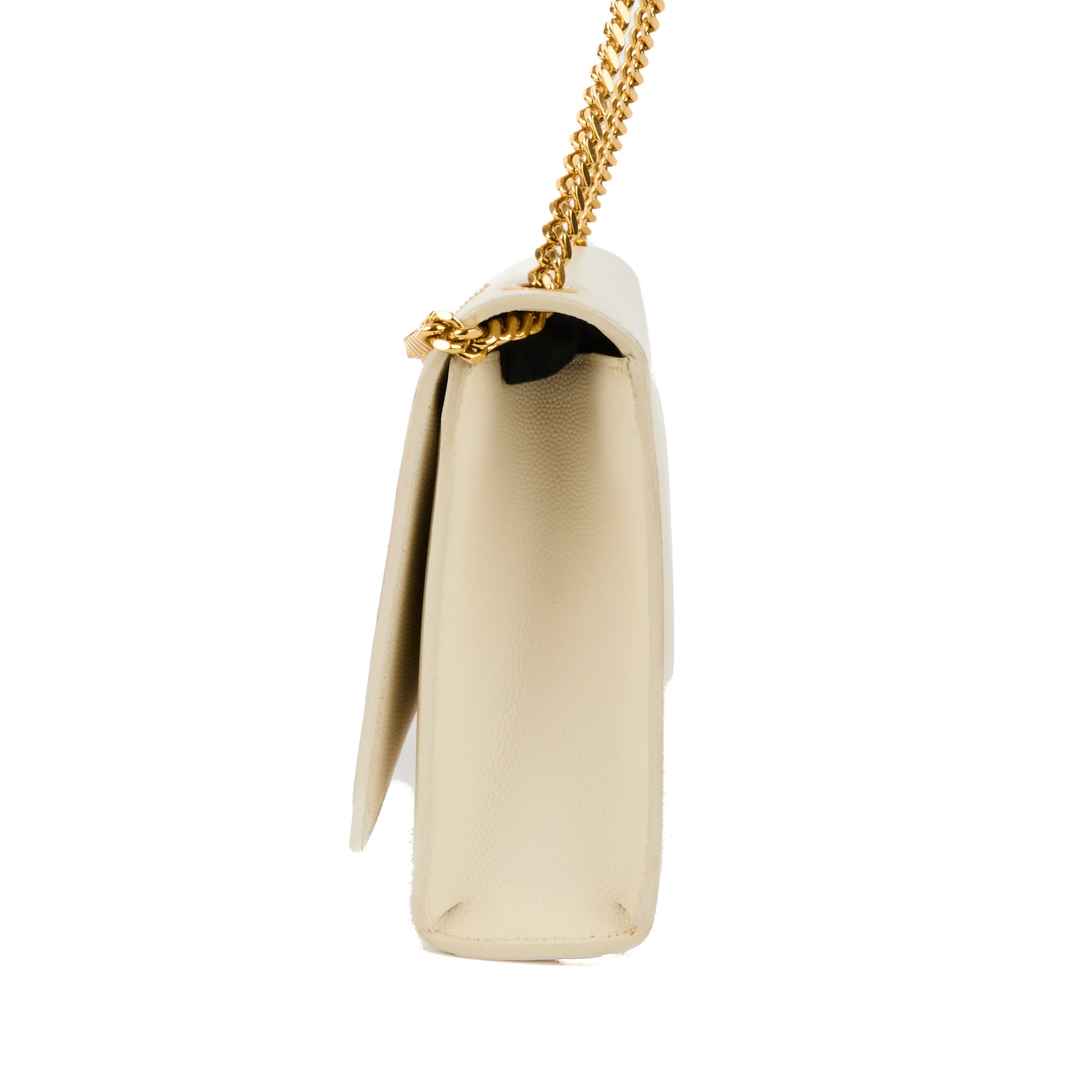 SAINT LAURENT - Sac bandoulière Kate Medium cuir écru - Handbag