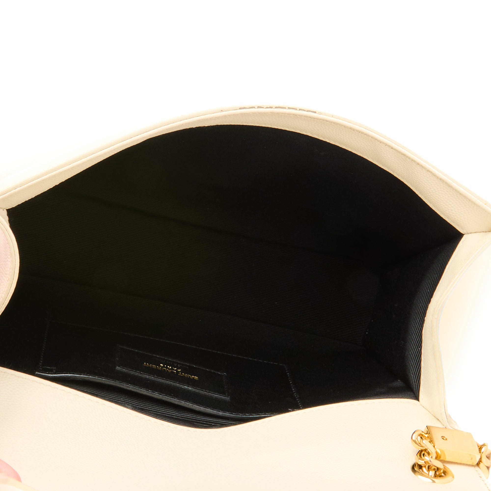 SAINT LAURENT - Sac bandoulière Kate Medium cuir écru - Handbag
