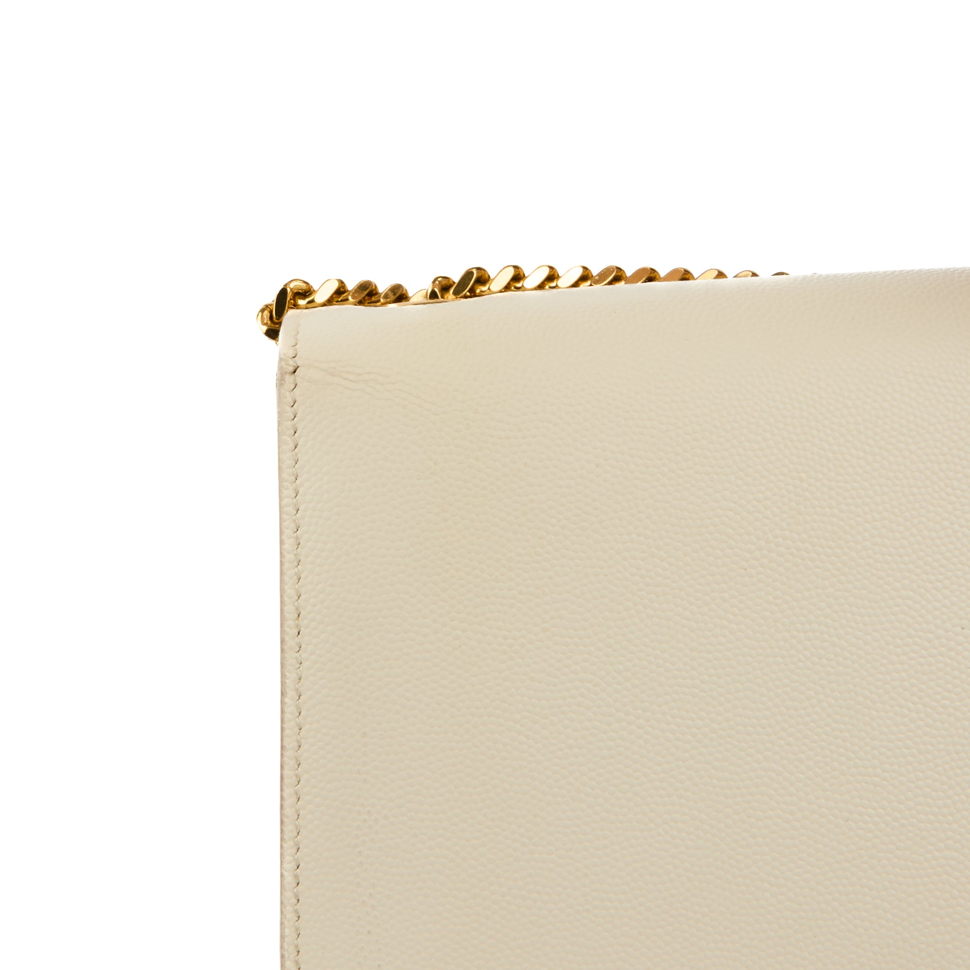 SAINT LAURENT - Sac bandoulière Kate Medium cuir écru - Handbag